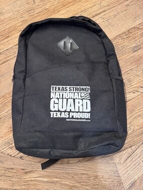 Black Texas National Guard Backpack with so many extras!!!
